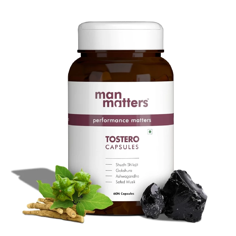 Man Matters Shilajit Ashwagandha, Gokshura, Safed Musli Capsules For Men, 60 Capsules-1.webp